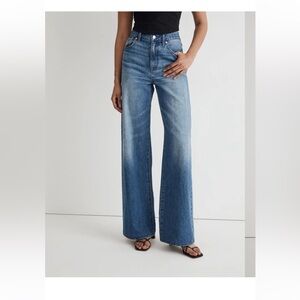 Madewell Blue Wide-Leg Jeans
